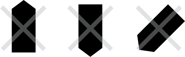 Examples of incorrect banner rotation.